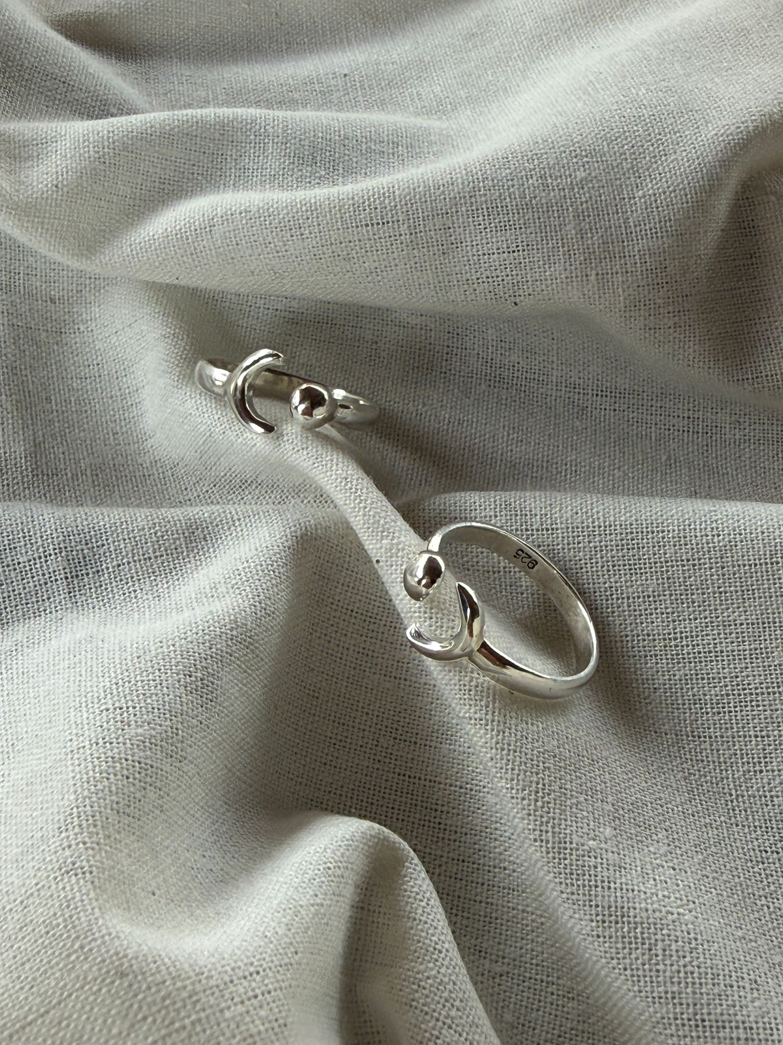 Handmade Balinese Silver Ring — Gerhana detail
